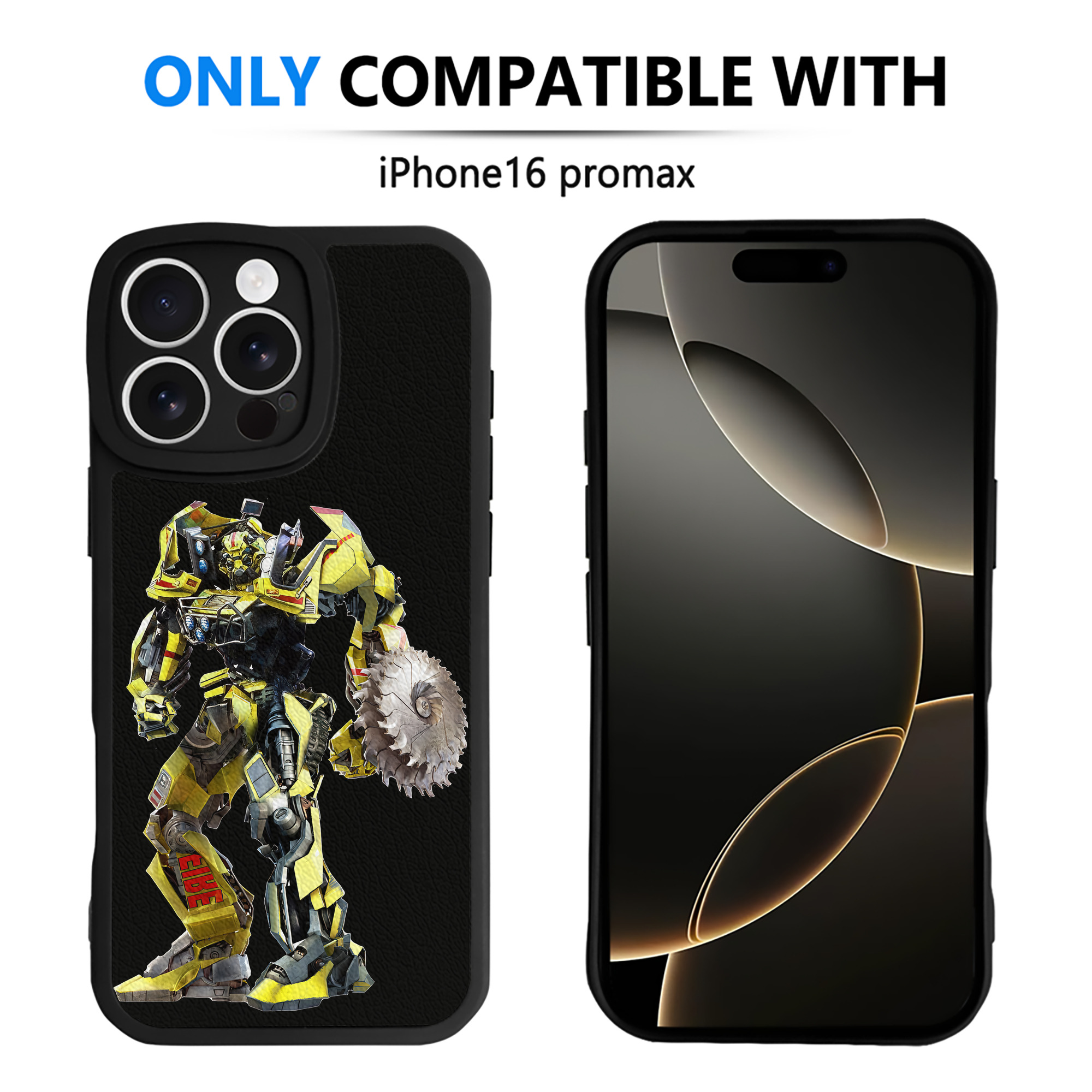 （画像用） Transformers トランスフォーマー 【iPhone 16シリーズ対応】シリコンスマホケース（レザー調） 材質：シリコン
